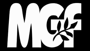 Bold white letters 