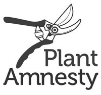 Logo featuring a pair of pruning shears above the words 